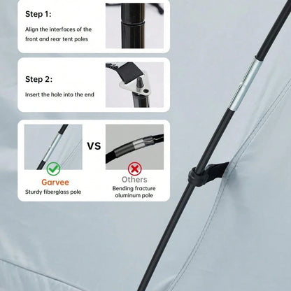 Waterproof 210D Oxford Truck Bed Tent, Quick Setup Camping Shelter With Sealed Floor, Easy Setup Awning, For Outdoor Adventure