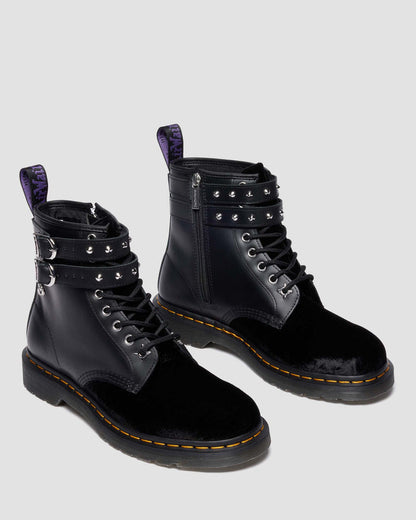 Wednesday 1460 Velvet + Nappa Lux Soft Leather Ankle Boots
