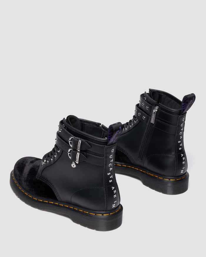 Wednesday 1460 Velvet + Nappa Lux Soft Leather Ankle Boots