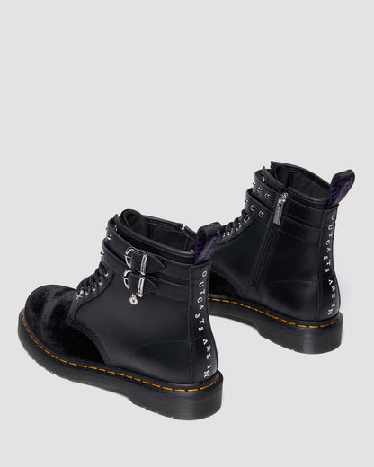 Wednesday 1460 Velvet + Nappa Lux Soft Leather Ankle Boots