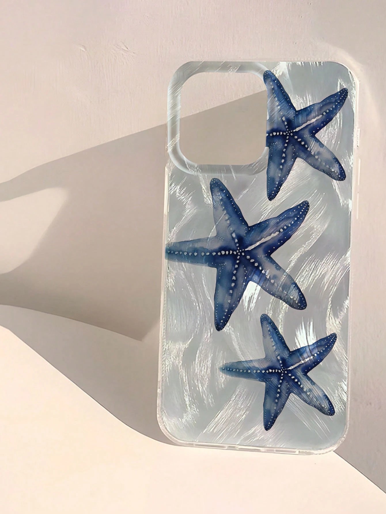 WeiMi Shockproof Ocean Elements Fashion Phone Case Green Starfish Pearlescent 1 Pc Shiny Waterproof Shockproof Anti-Slip Soft Phone Case Compatible With Iphone 16/16 Pro/16 Pro Max/16 Plus Anti-Fall S