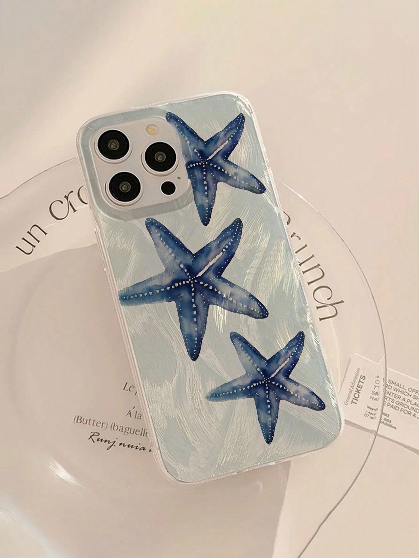 WeiMi Shockproof Ocean Elements Fashion Phone Case Green Starfish Pearlescent 1 Pc Shiny Waterproof Shockproof Anti-Slip Soft Phone Case Compatible With Iphone 16/16 Pro/16 Pro Max/16 Plus Anti-Fall S