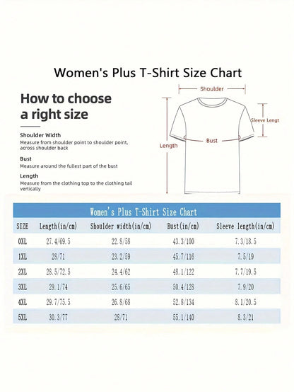 When God Made Me 1 Pcs Women's Plus Size T-Shirt Funny Oversized Graphic Short Sleeve Tee Novelty 100% Polyester Shirt Casual Crew Neck Top 220g