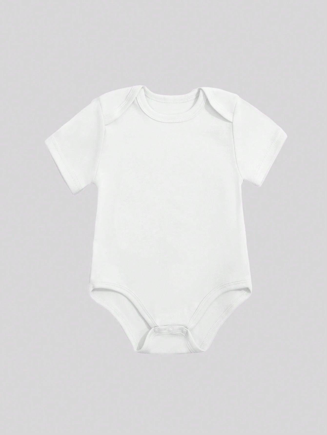 White Baby Clothing With "SHHH... I'M WATCHING ANIME WITH DADDY" Print Baby Boys And Girls 2025 Newborn Baby Bodysuit Casual Short Sleeve Knitted Fabric Monogram Print Regular Baby Clothing Suitable F