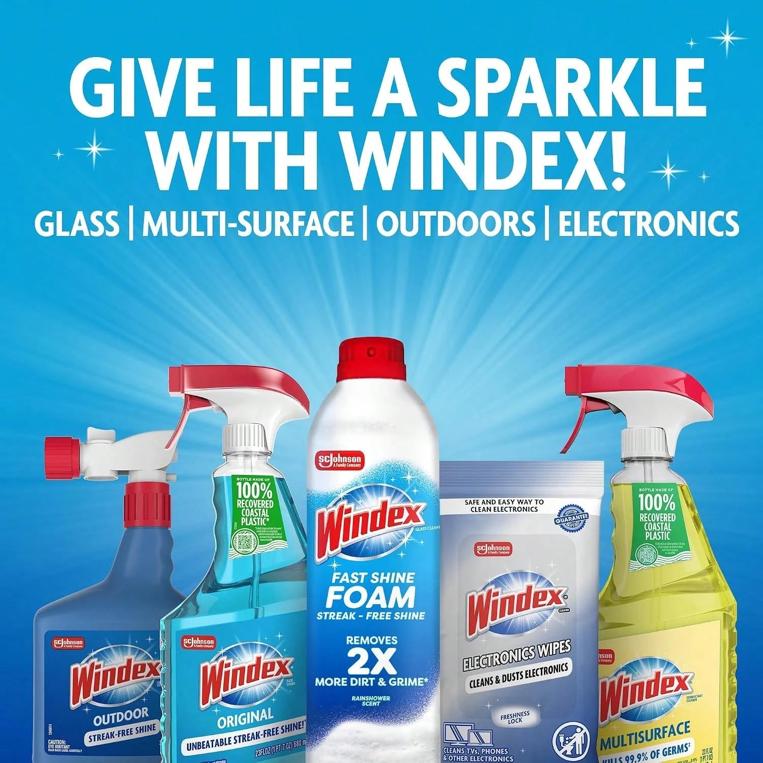 Windex Auto Wipes For Car Windows, Mirrors And Screens, Pre-Moistened Car Cleaner Wipes For Quick Streak-Free Shine, Guaranteed For Tinted Windows And Electronics, 25 Count (Pack Of 1)