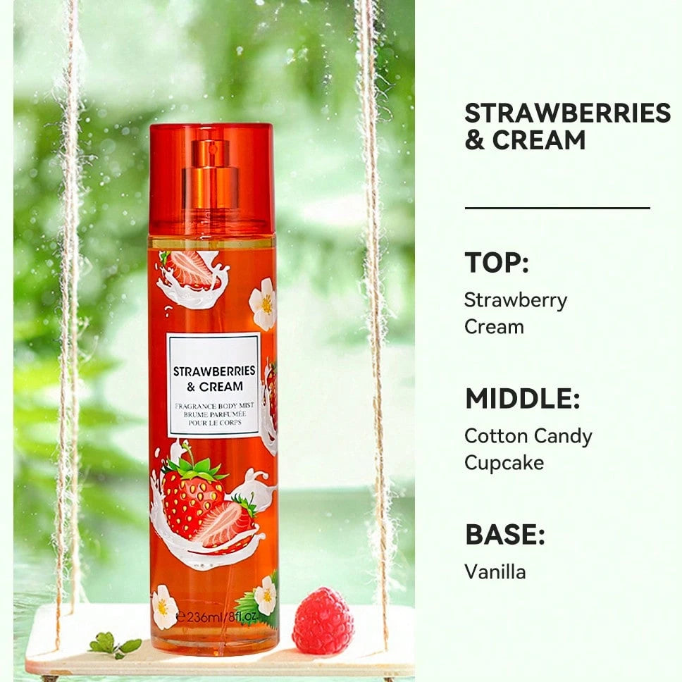 Wish 20 Varieties Of Women's Body Mist Perfume Spray, 8 Fl.Oz Long-Lasting Floral Fruity Spray With Non-Greasy Alcohol-Based Formula. Suitable For Hair & Body, Ideal For Parties, Dates & Gifting. Ligh