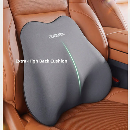 WNUU7Y13 Car Seat Cushion & Back Cushion Set| Winter Warmth & Comfort BoostMemory Foam + Ergonomic Design| Fits Waist/Back, Eases Long-Drive FatigueUniversal For Sedans, SUVs, Trucks| Soft & Elasti