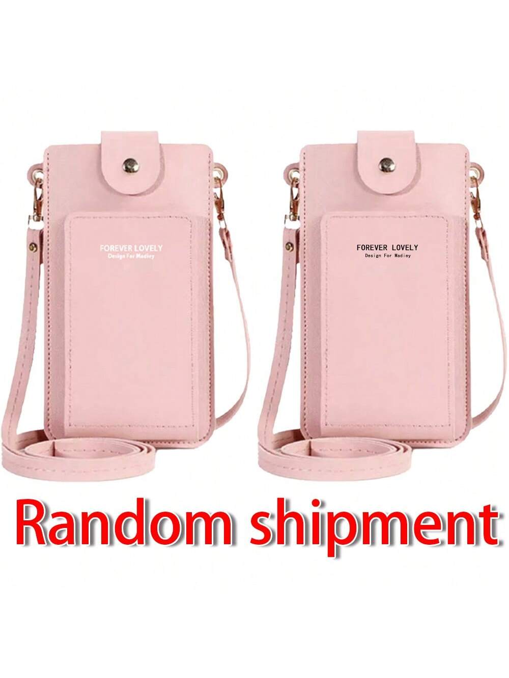 Women Bags Soft Leather Wallets Touch Screen Cell Phone Crossbody Shoulder Strap Handbag For Female Women's Bags For Carrying Mobile Phones Fashionable Key Bag Gifts Cross Body Bag Women Valentines Ce