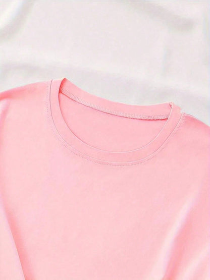 Women's Round Neck Pure Cotton T-Shirt Simple Design Comfortable And Breathable Daily Casual Wear Natural And Elegant Style Summer Party Essential