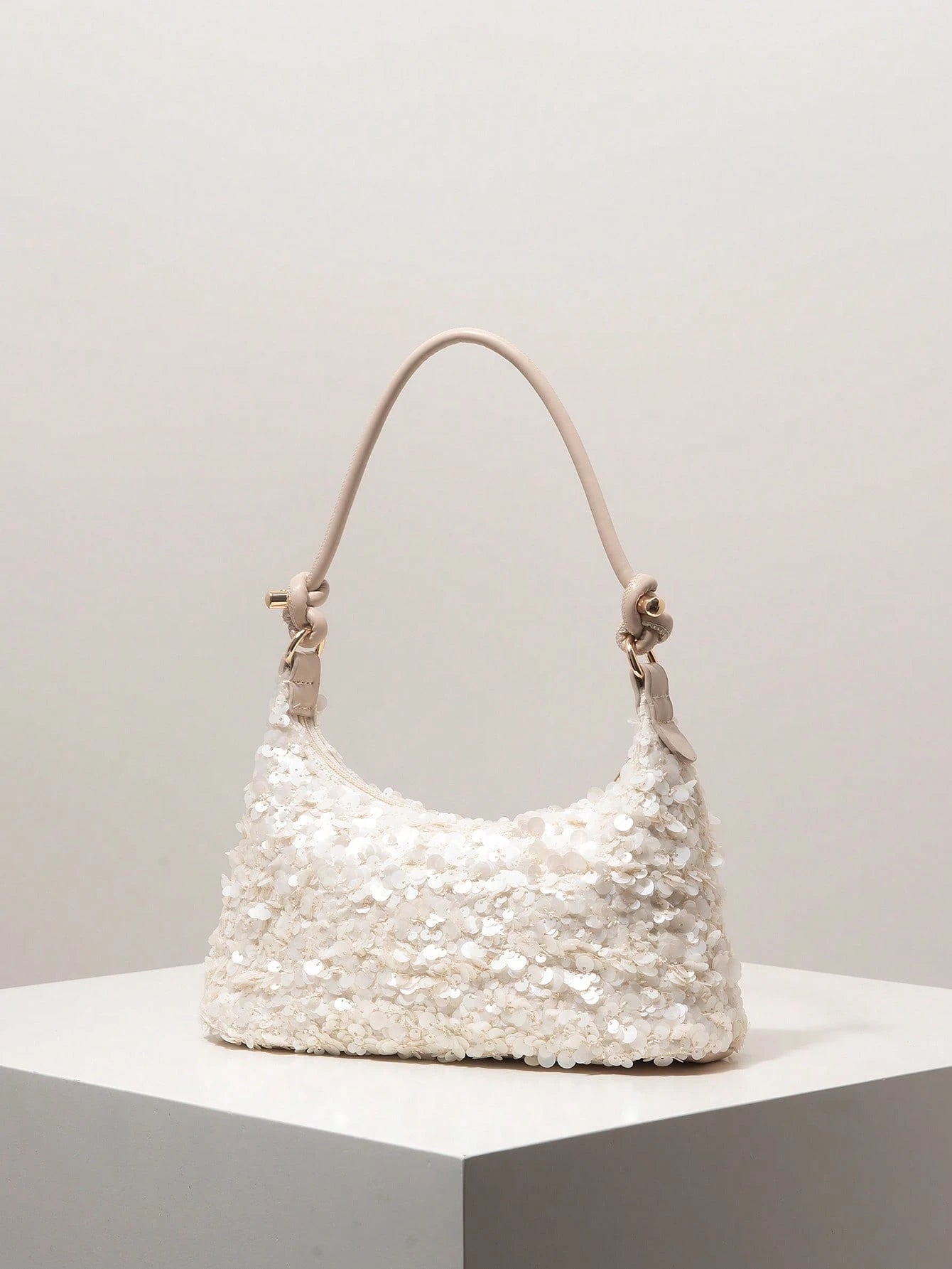 Women's Sequin Shoulder Bag, Suitable For Evening Party, Wedding, Elegant Ladies Handbag Gift