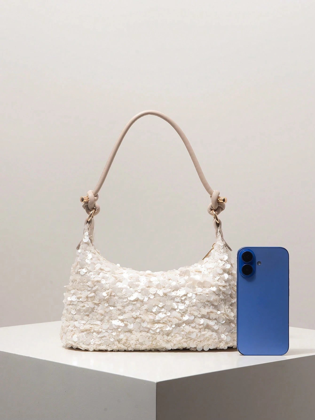Women's Sequin Shoulder Bag, Suitable For Evening Party, Wedding, Elegant Ladies Handbag Gift