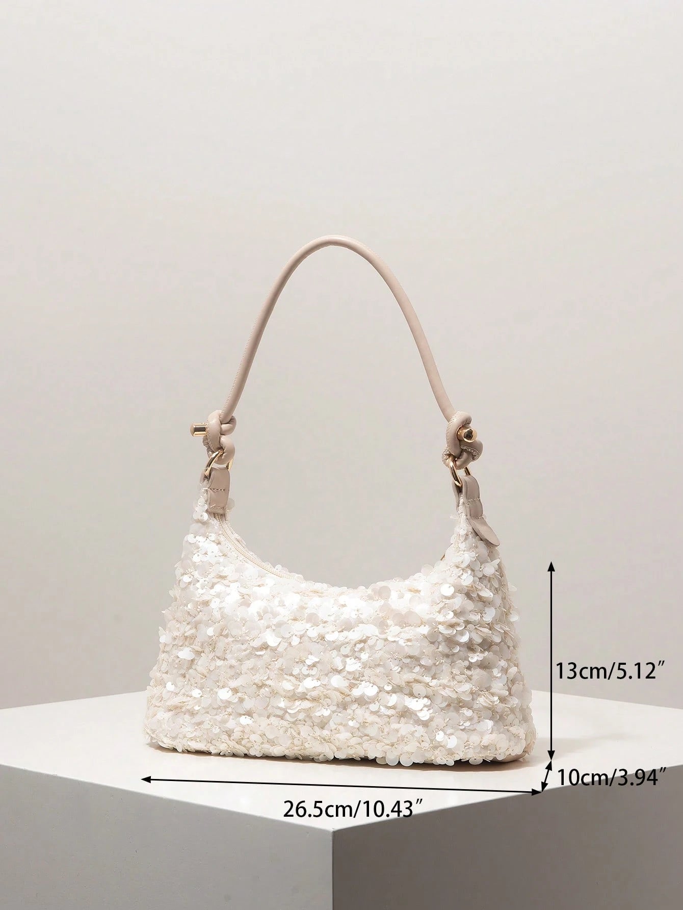 Women's Sequin Shoulder Bag, Suitable For Evening Party, Wedding, Elegant Ladies Handbag Gift