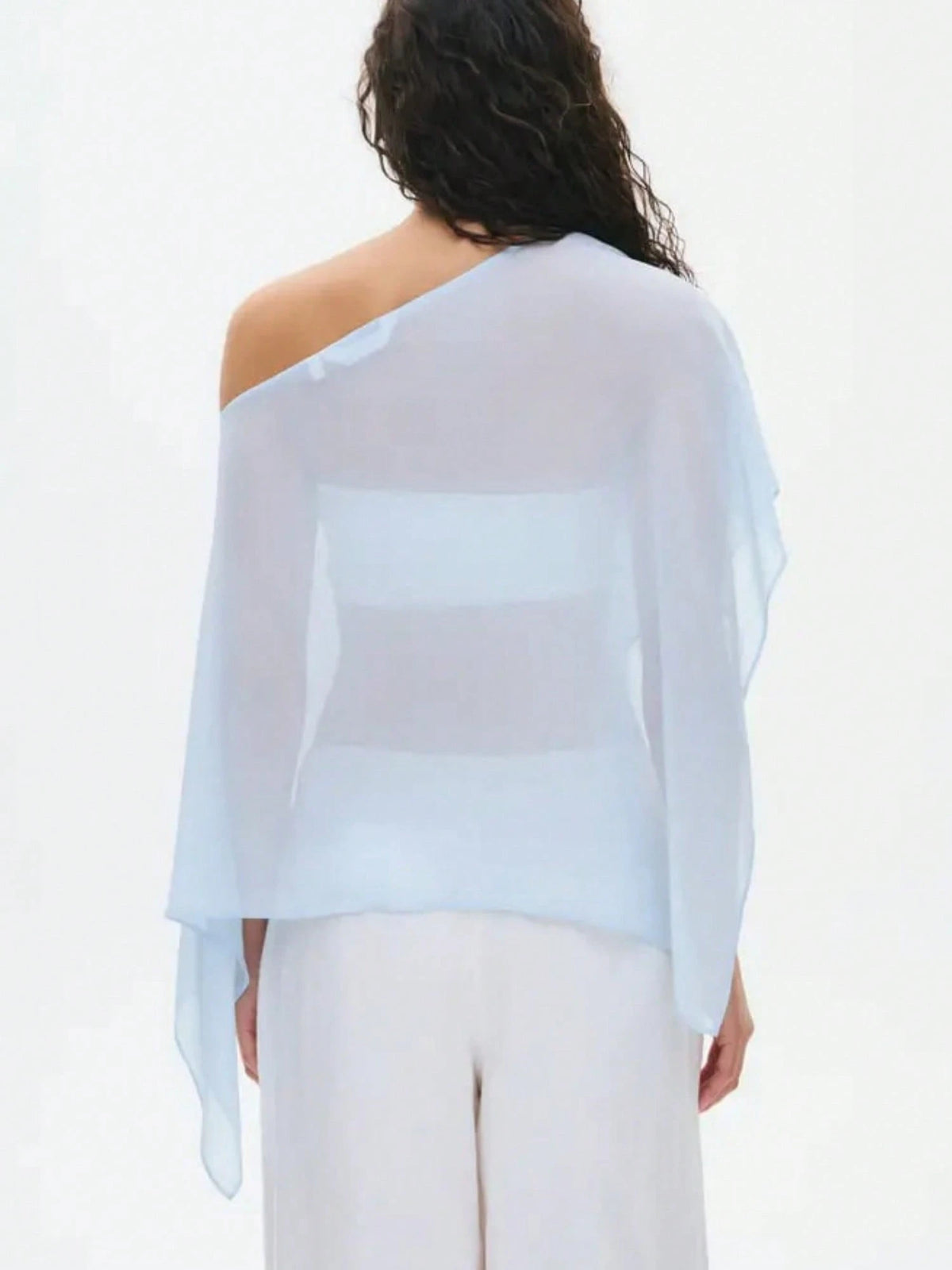 Women's Sheer Mesh Poncho Top, Loose Solid Color Irregular Coverup,See Through Beach Wear,Going Out Aesthetic Streetwear,Summer Vacation Outfits