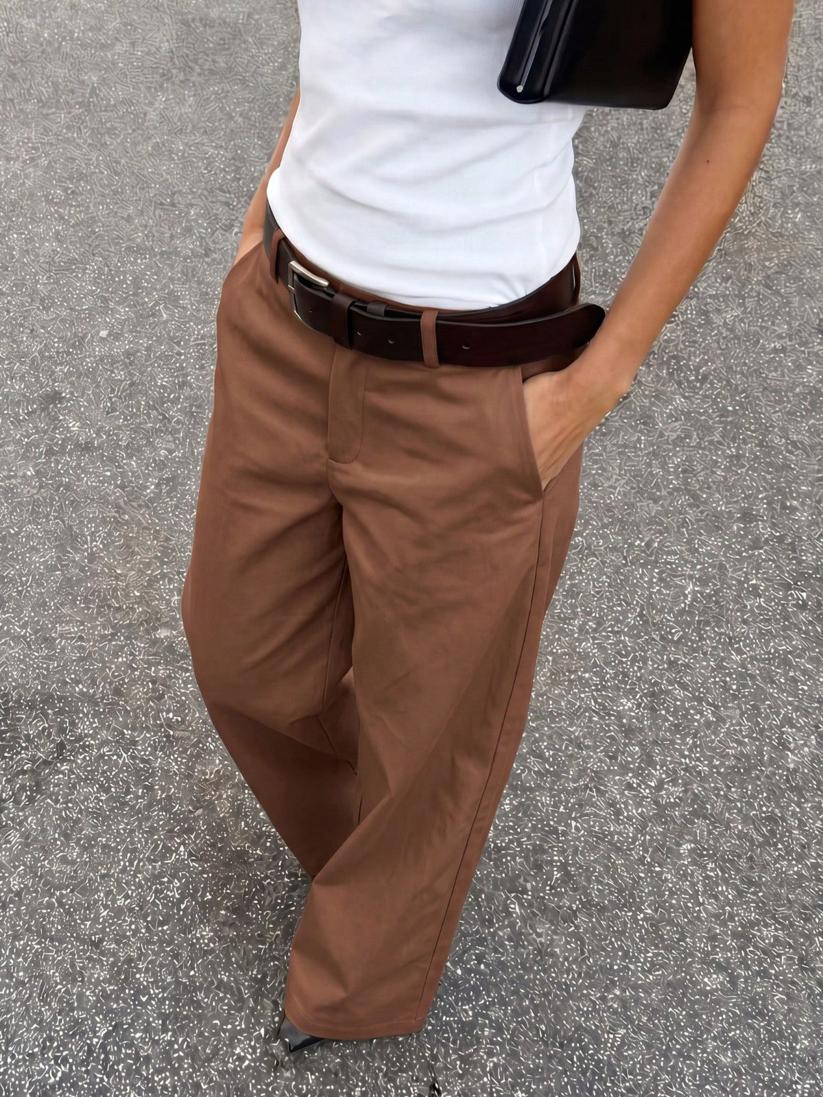 Women's Solid Color Casual Versatile Daily Wear Long Pants