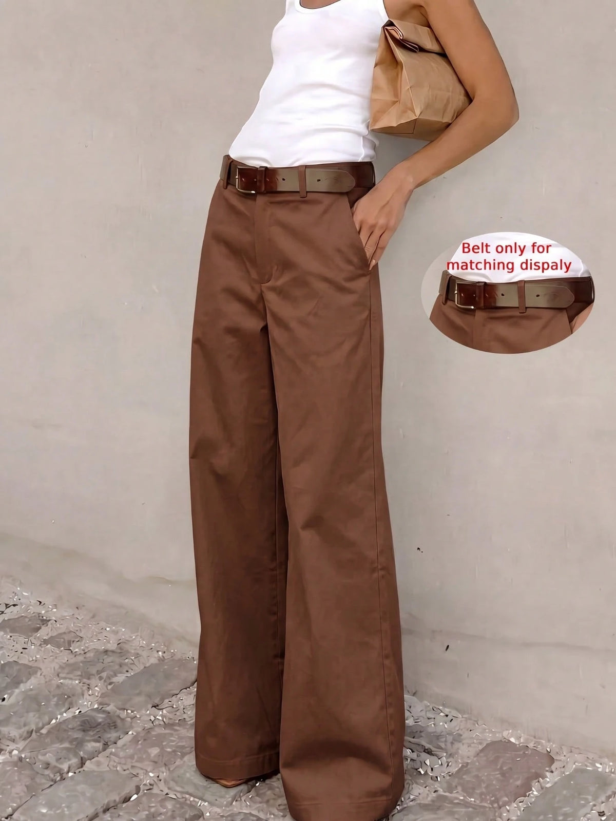 Women's Solid Color Casual Versatile Daily Wear Long Pants
