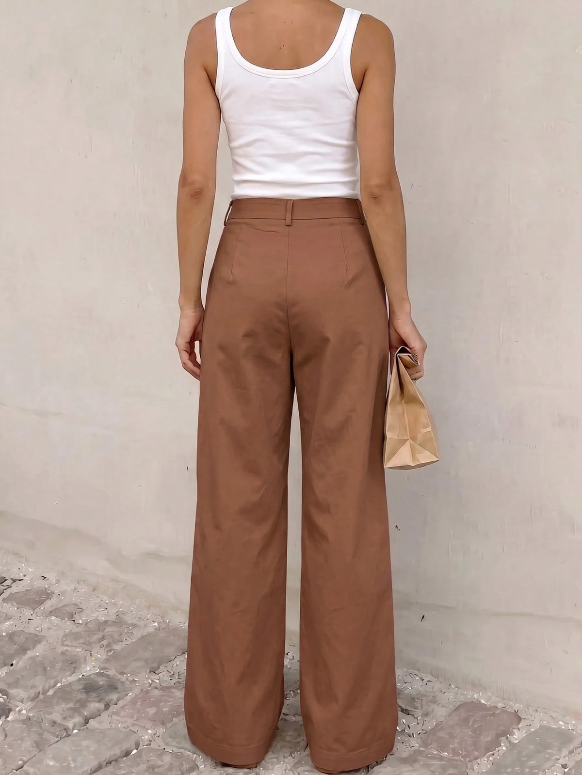 Women's Solid Color Casual Versatile Daily Wear Long Pants