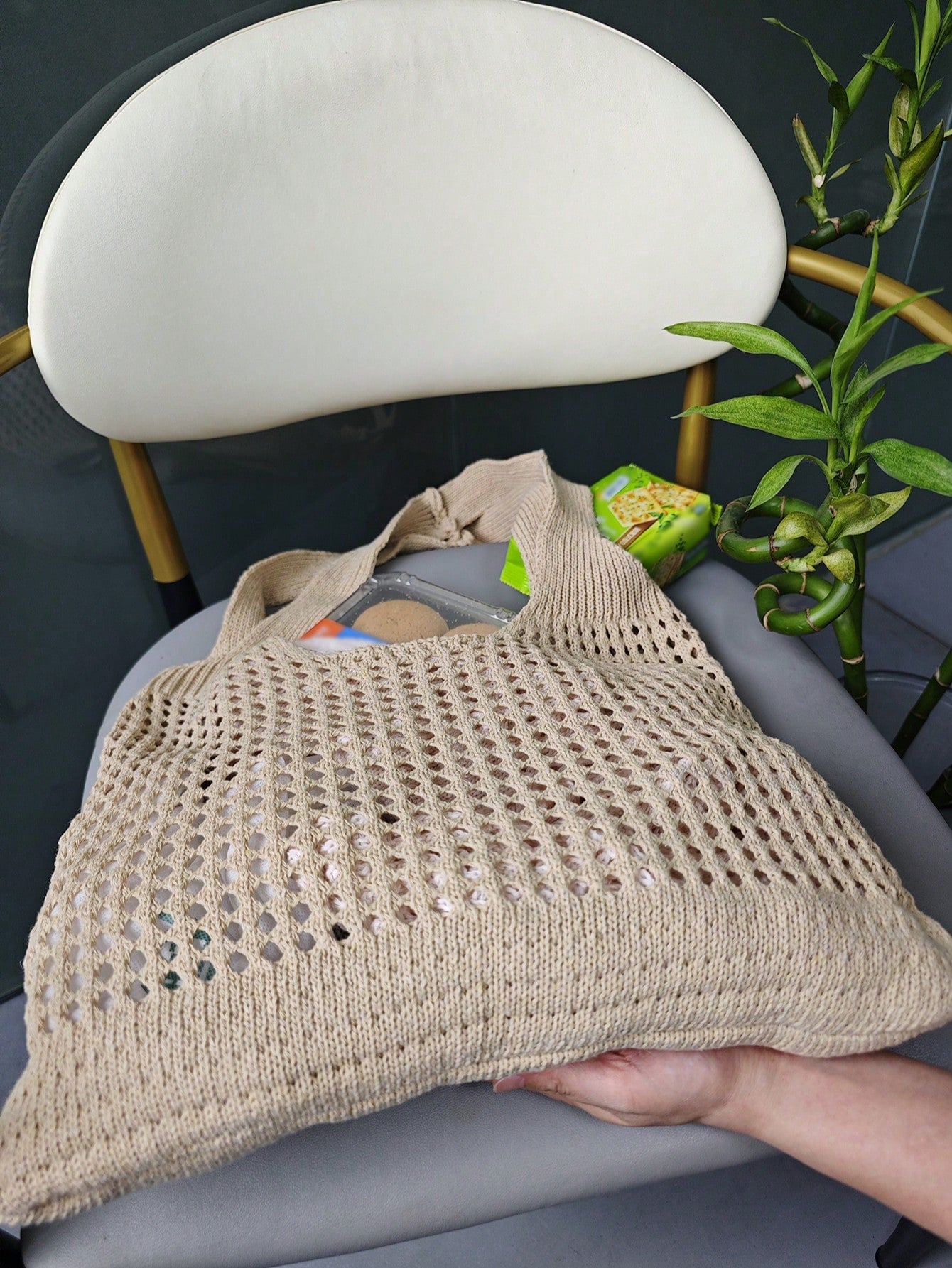 Women's Tote Bag, Back To School Crochet Woven Bag, Large Women's Handbag, Women's Knitted Shoulder Bag, Crochet Woven Bag, Girls' Crochet Woven Bag, Summer Beach Tote Bag, Large Capacity Student Summ