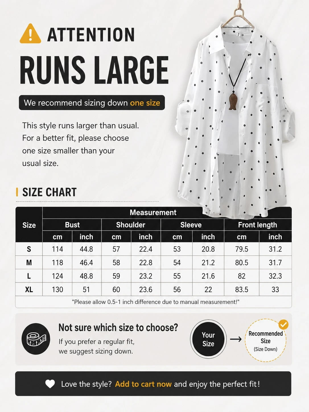 Women's White Polka Dot Long Shirt, Collared, Long Sleeve, Front Button Pocket, Regular Hem, Rolled Sleeve, Flowy Breathable Lightweight Shirt, Summer Beach Vacation Sun Protection Outerwear Spring