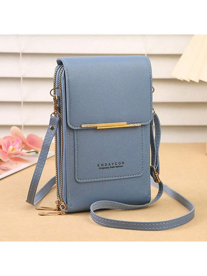 Women Touch Screen Wallet Cell Phone Mini Crossbody Bag Multifunctional Fashionable Wallet With Card Slots And Upright Cell Phone Pocket Phone Pouch Cell Phone Wallet Pouch Women Mini Crossbody Bag Fo