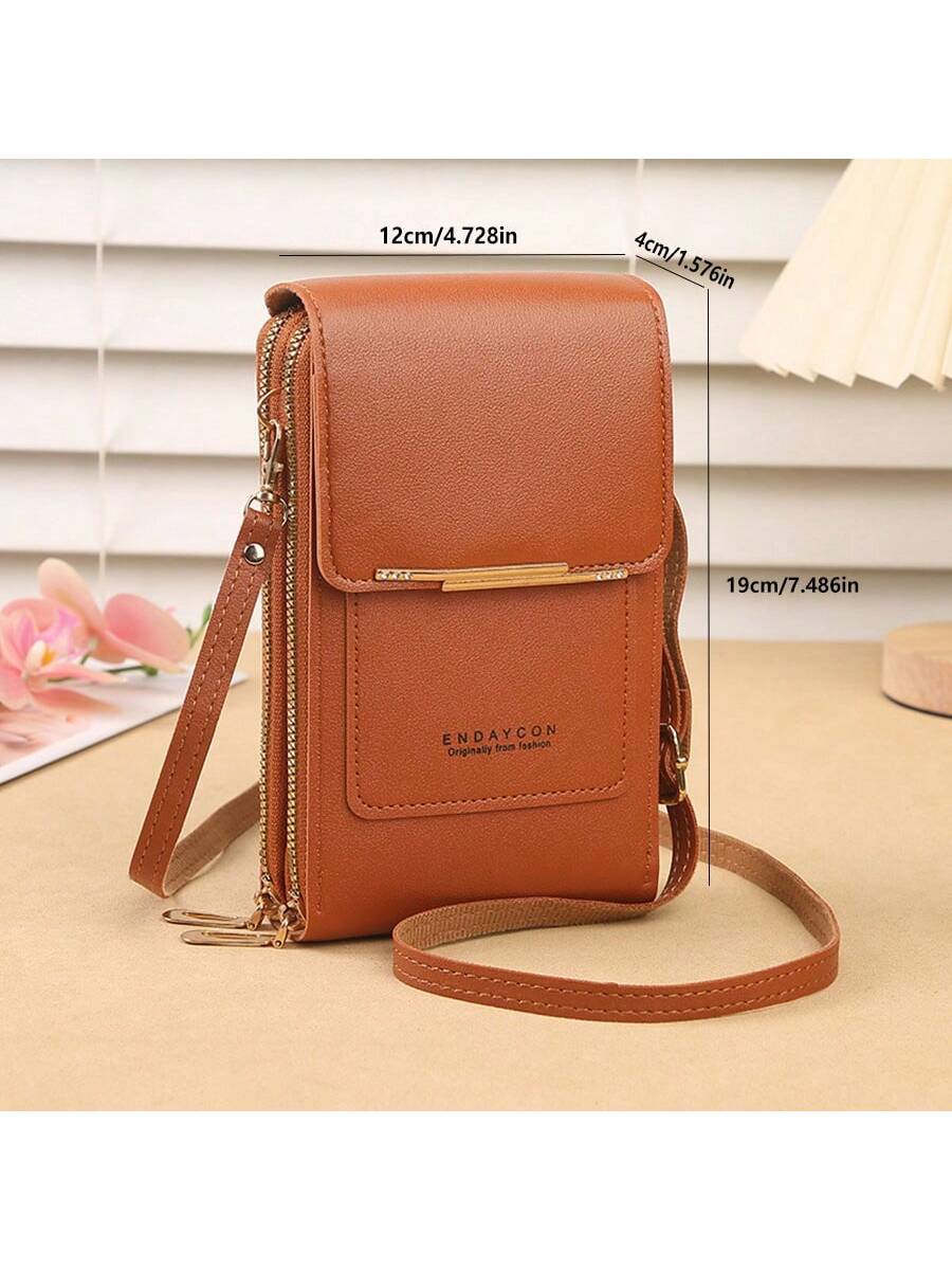Women Touch Screen Wallet Phone Bag Mini Crossbody Bag Multi-Functional Fashionable Card Holder Vertical Wallet With Phone Pocket For Women Wallet Purse Wallet