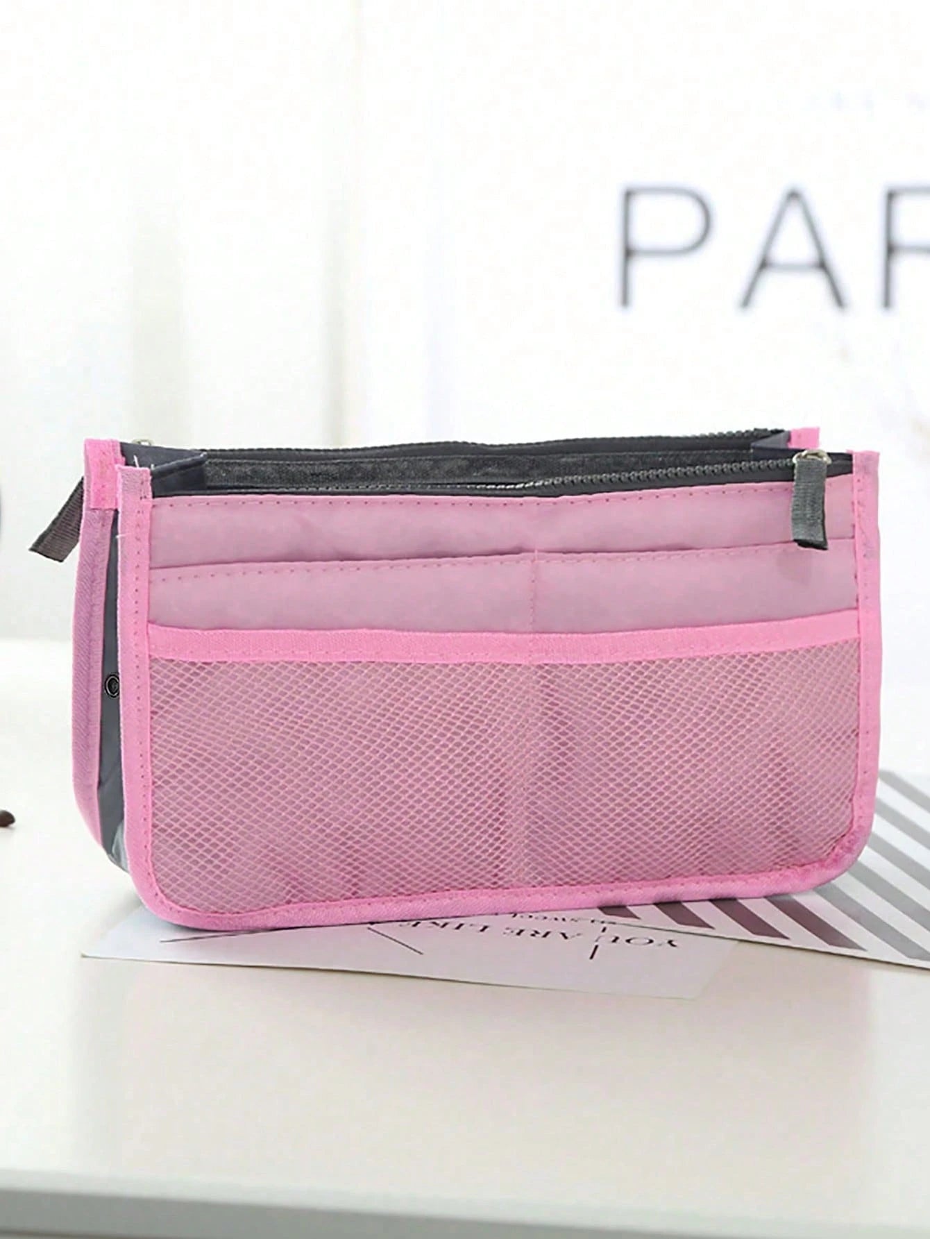 Women Travel Insert Organizer Handbag Purse Large Liner Lady Makeup Cosmetic Bag Female Tote Bag Organiser School Supplies Teacher Gifts Back To School Teacher Accessories
