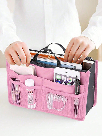 Women Travel Insert Organizer Handbag Purse Large Liner Lady Makeup Cosmetic Bag Female Tote Bag Organiser School Supplies Teacher Gifts Back To School Teacher Accessories
