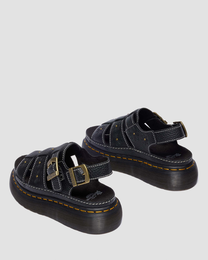 Wrenlie Open Toe Nappa Leather Fisherman Platform Sandals