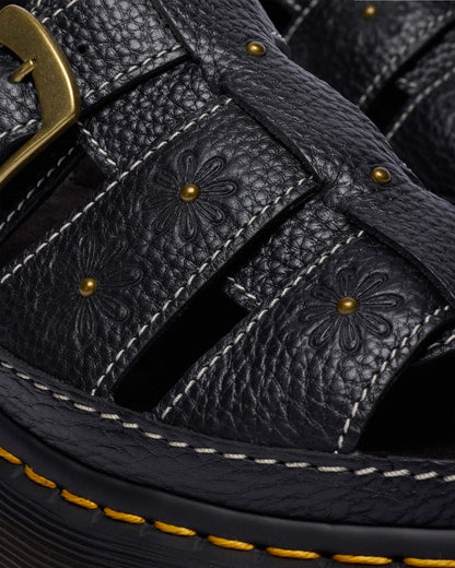 Wrenlie Open Toe Nappa Leather Fisherman Platform Sandals