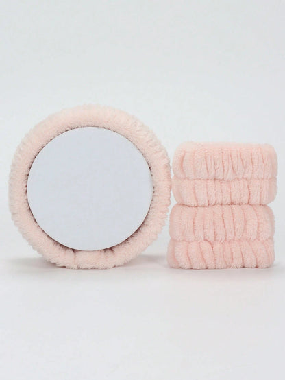X Milania 3pcs Headband Set, 1pc Headband & 2pcs Wristbands, For Washing Face, Facial Cleansing, Makeup Application, Makeup Removal, Travel, Suitable For All Skin Types
