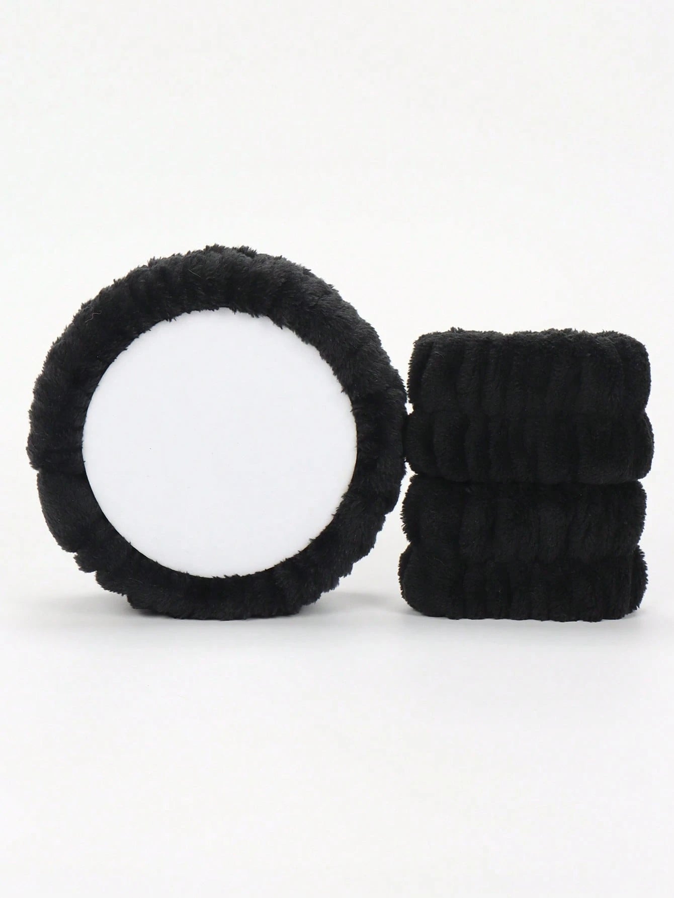 X Milania 3pcs Headband Set, 1pc Headband & 2pcs Wristbands, For Washing Face, Facial Cleansing, Makeup Application, Makeup Removal, Travel, Suitable For All Skin Types