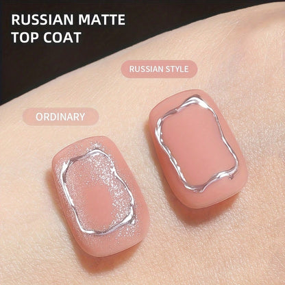 XEIJAYI 4Pcs 15Ml Russian Matte Rubber Topcoat Gel Polishing Seal UV Neon Art Design Matte Primer Popular