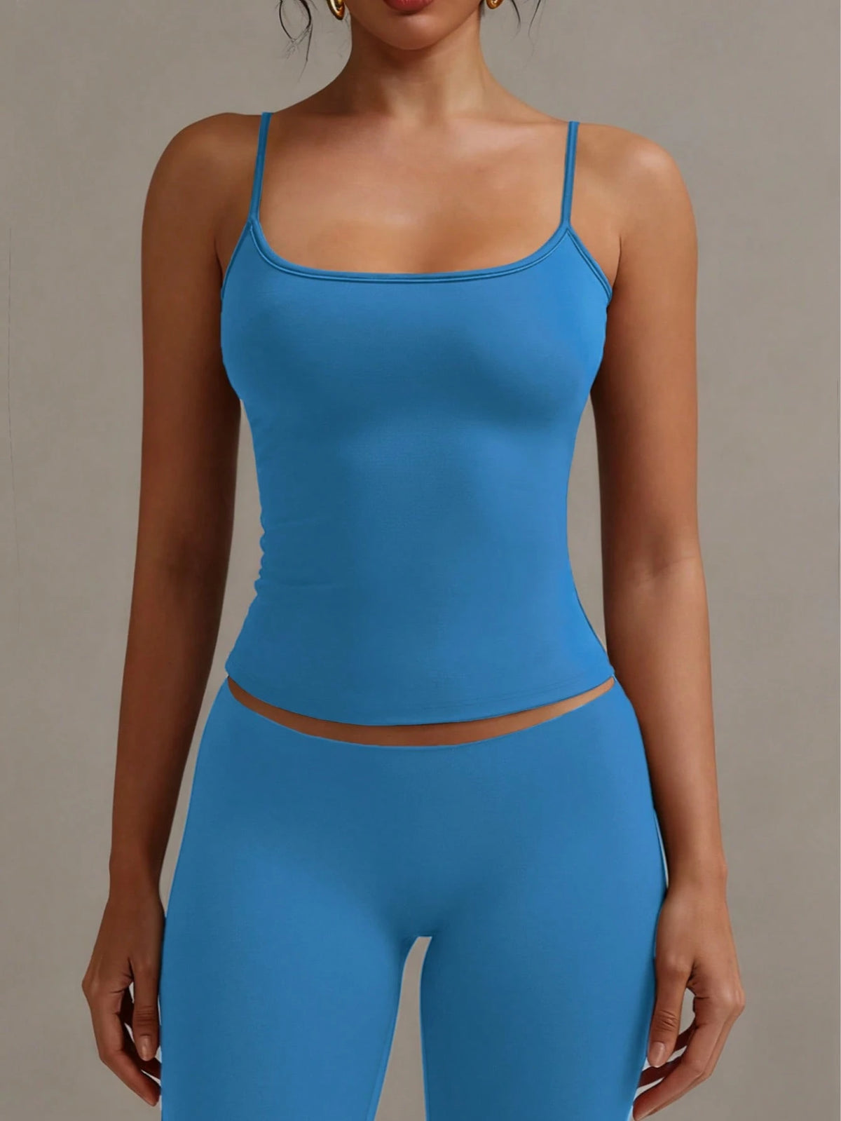 XLLAIS Sexy Backless Women's Camisole, Elastic Casual Spaghetti Strap Tank Top Summer