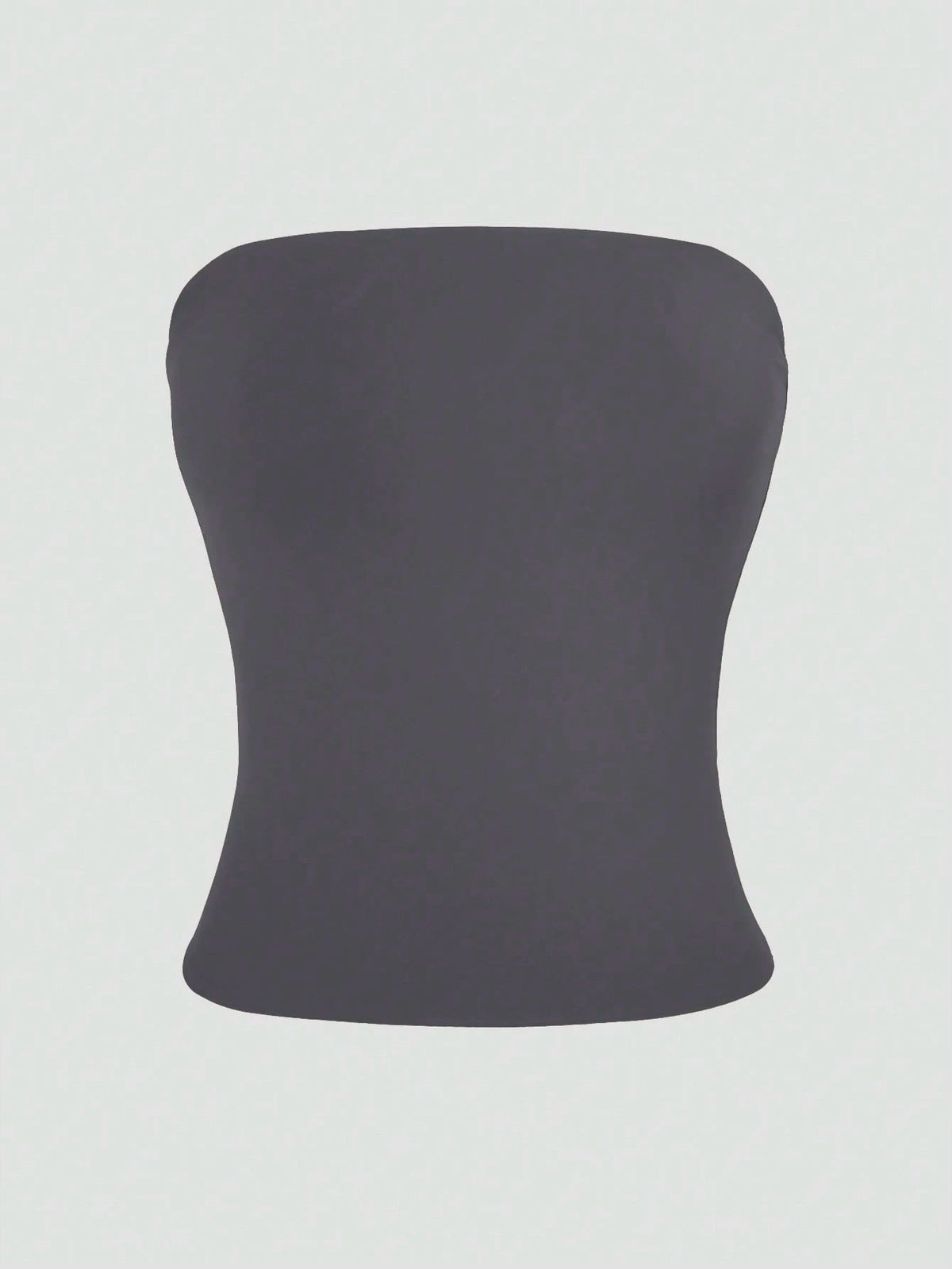 XLLAIS Sexy Strapless Cropped Tank Top, Fashionable Solid Color Elastic Fitted Yoga Bandeau Bra Casual Summer