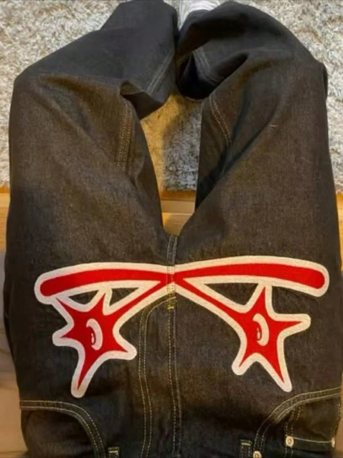 Y2K Jeans Men Hip Hop Gothic Street New Rock Clothing Jeans Women Pants Harajuku Casual Black Denim Trousers Streetwear