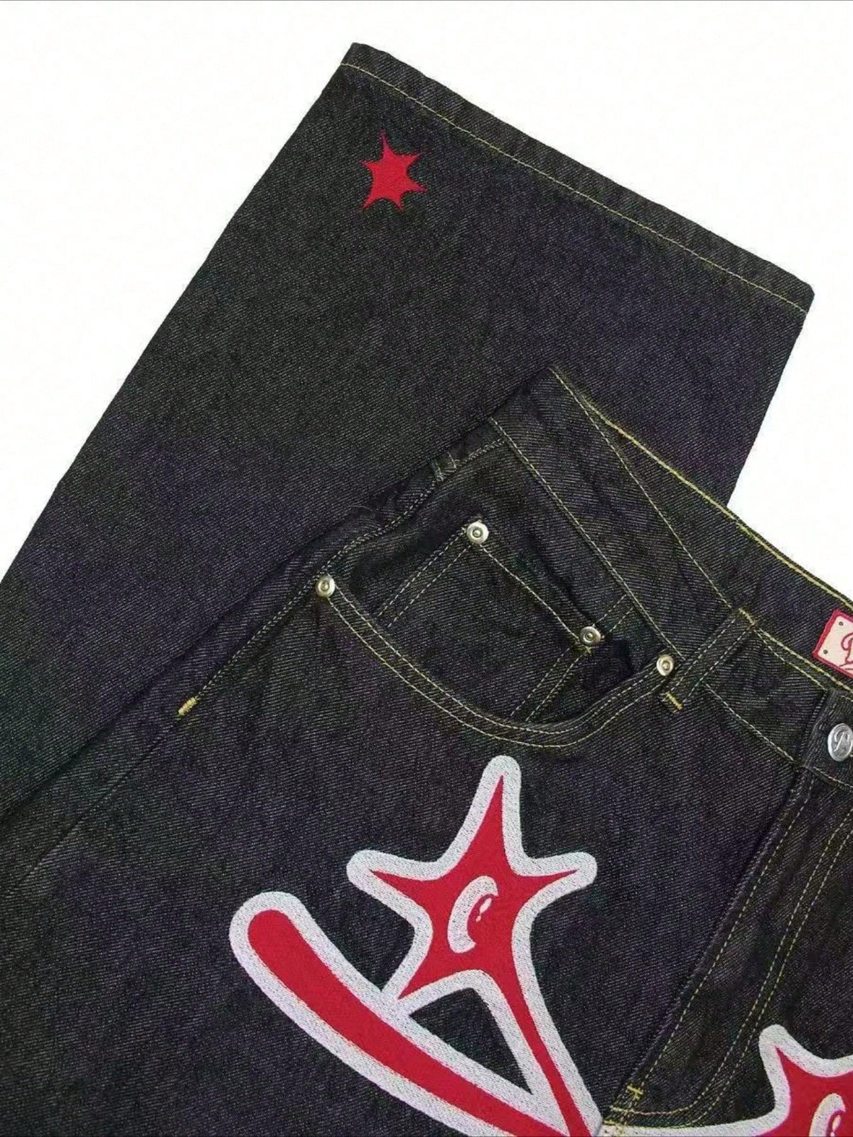 Y2K Jeans Men Hip Hop Gothic Street New Rock Clothing Jeans Women Pants Harajuku Casual Black Denim Trousers Streetwear