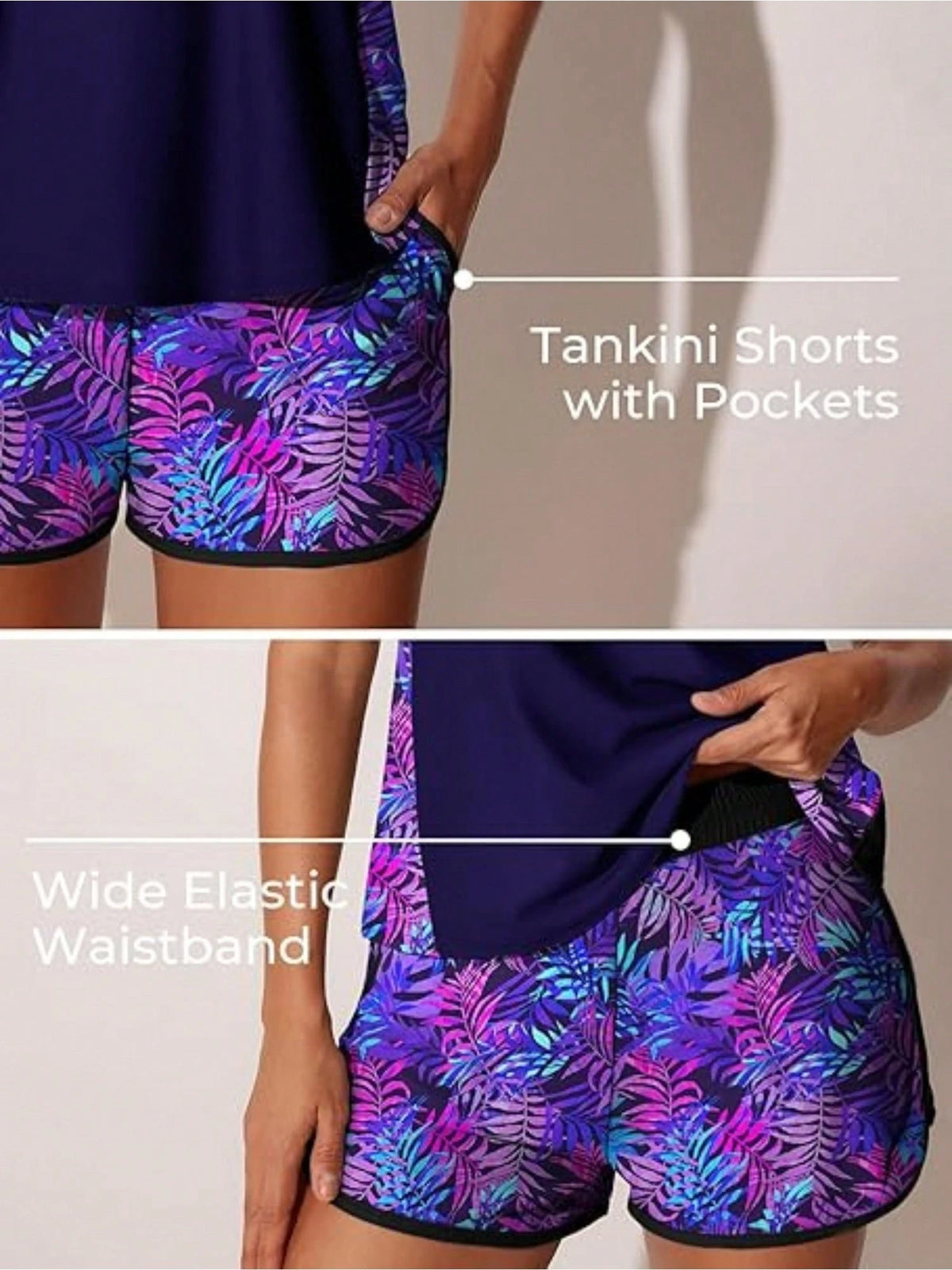 Y2K Slim Fit Printed Split Swimsuit, Sleeveless Tank Bikini, Tummy Control Bodycon Beachwear, Women Summer Swimwear