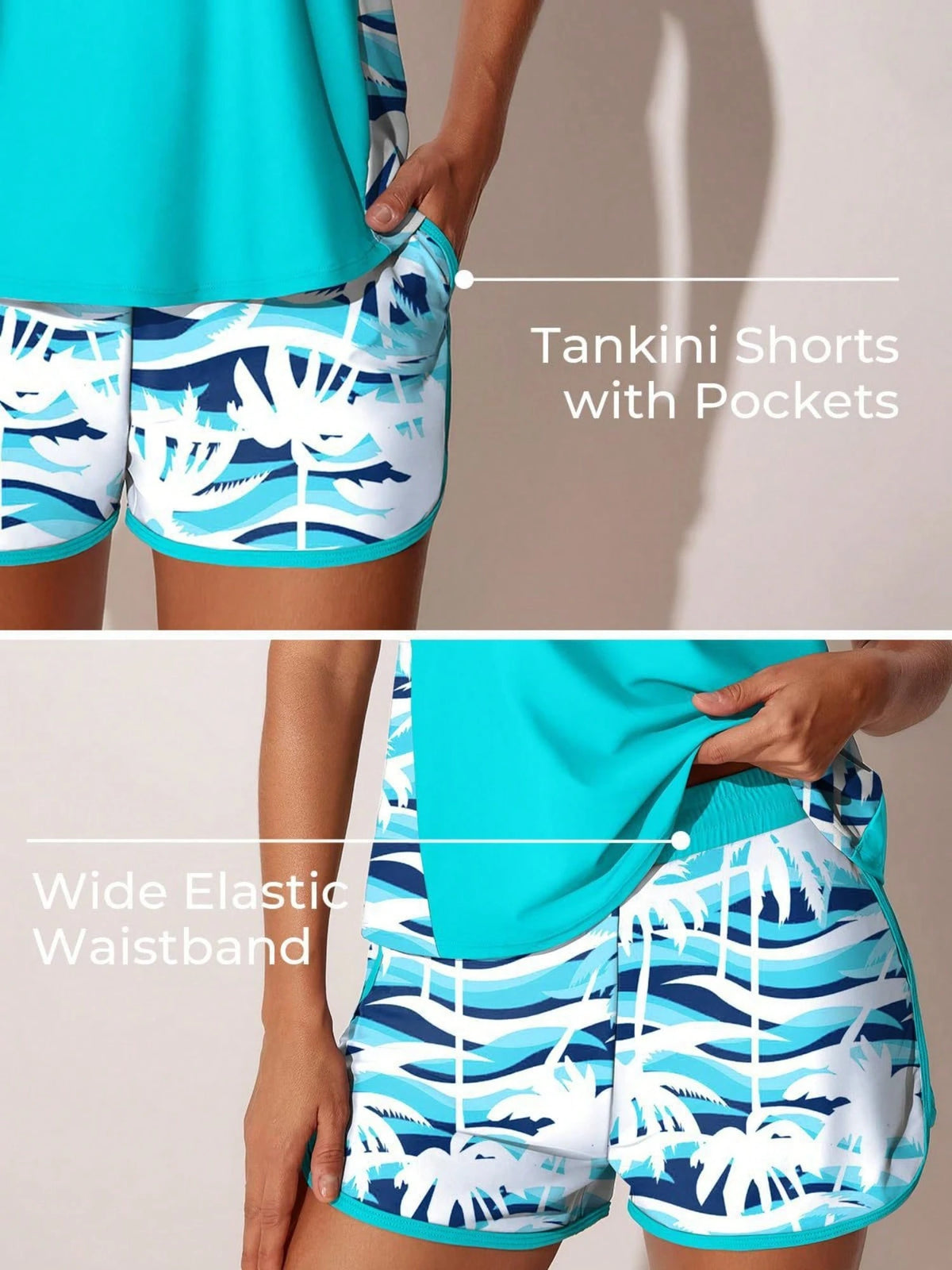 Y2K Slim Fit Printed Split Swimsuit, Sleeveless Tank Bikini, Tummy Control Bodycon Beachwear, Women Summer Swimwear
