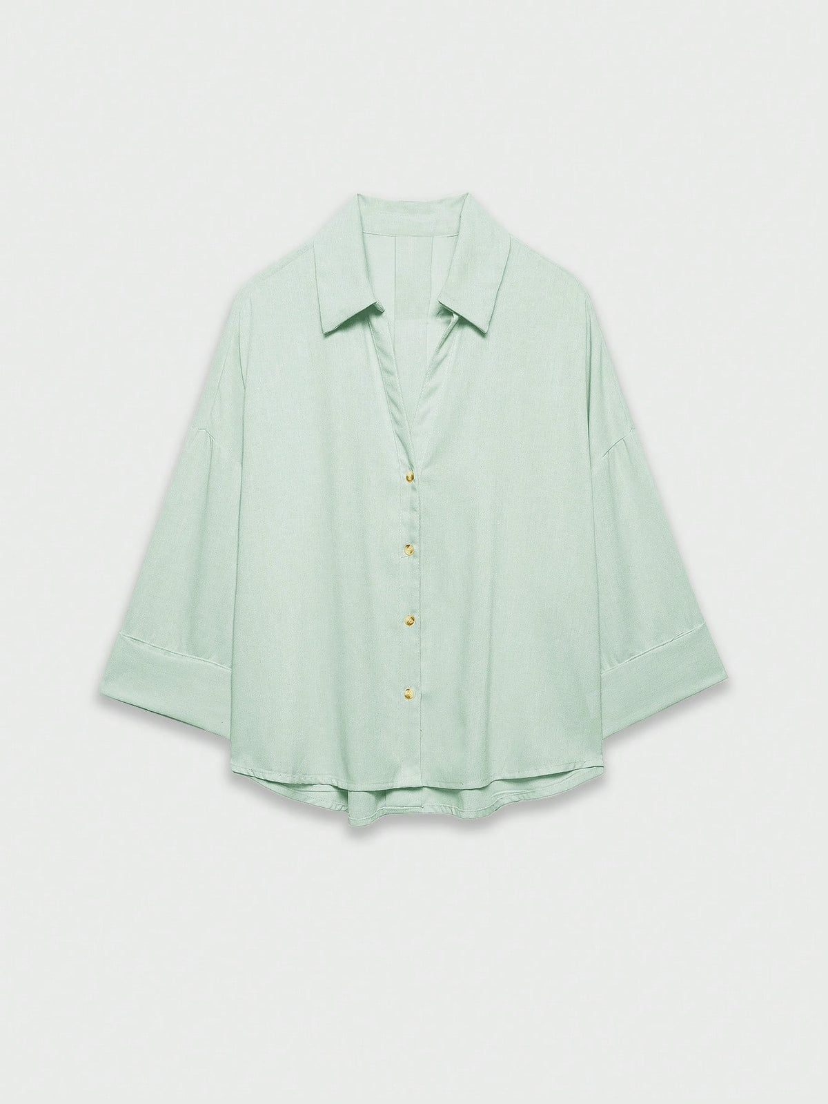 YROOE Women's Casual Versatile Blouse, Minimalist/Business Casual/Daily Commute/Simple Elegant, Fashion Casual Turndown Collar Wide Sleeve Shirt, Spring/Summer/Autumn/Winter