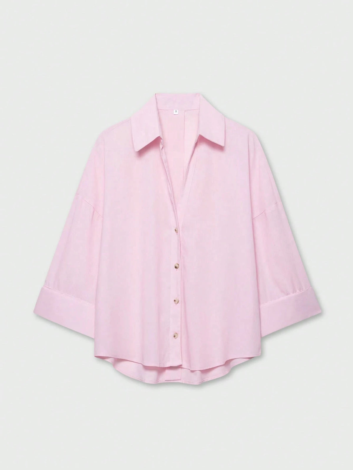 YROOE Women's Casual Versatile Blouse, Minimalist/Business Casual/Daily Commute/Simple Elegant, Fashion Casual Turndown Collar Wide Sleeve Shirt, Spring/Summer/Autumn/Winter