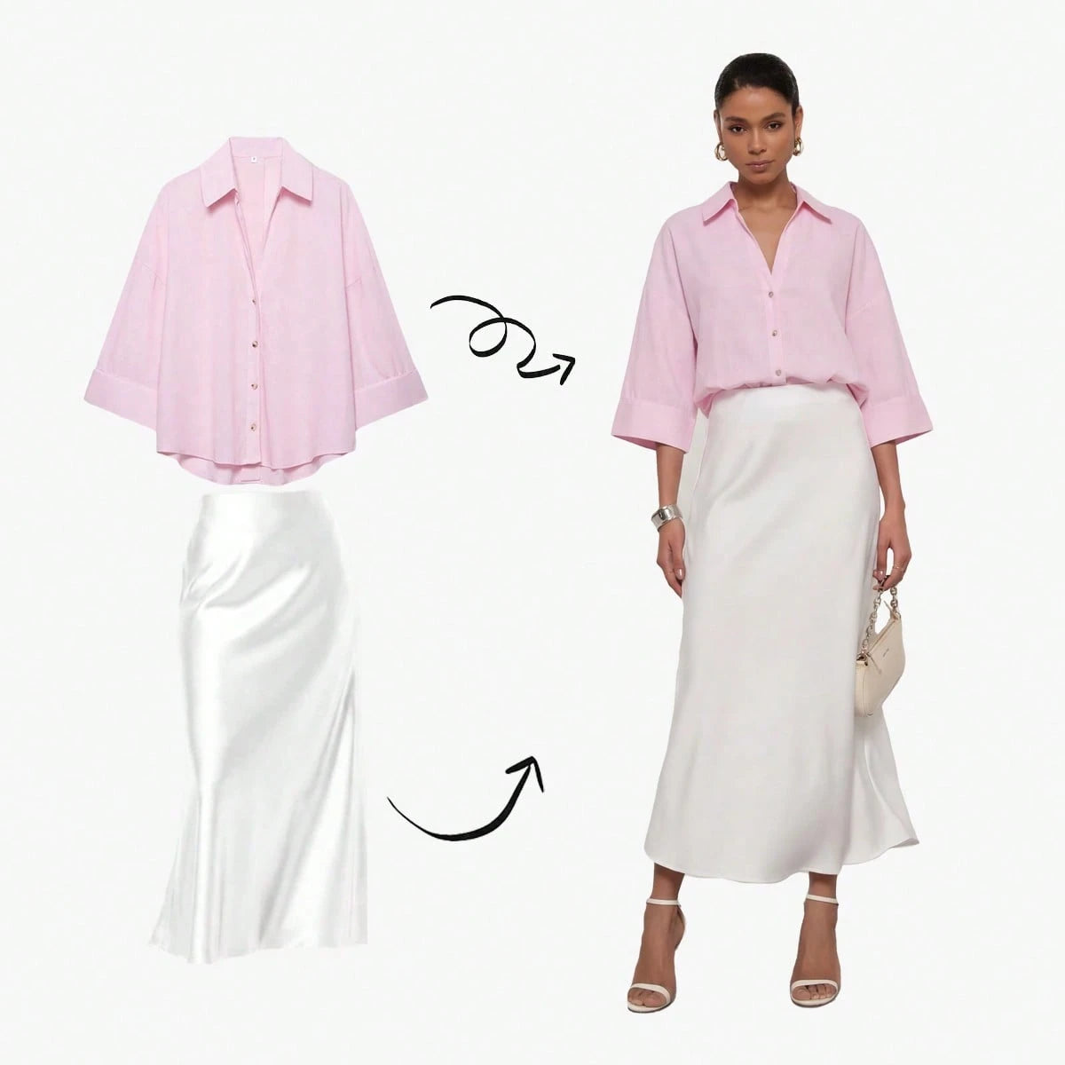 YROOE Women's Casual Versatile Blouse, Minimalist/Business Casual/Daily Commute/Simple Elegant, Fashion Casual Turndown Collar Wide Sleeve Shirt, Spring/Summer/Autumn/Winter