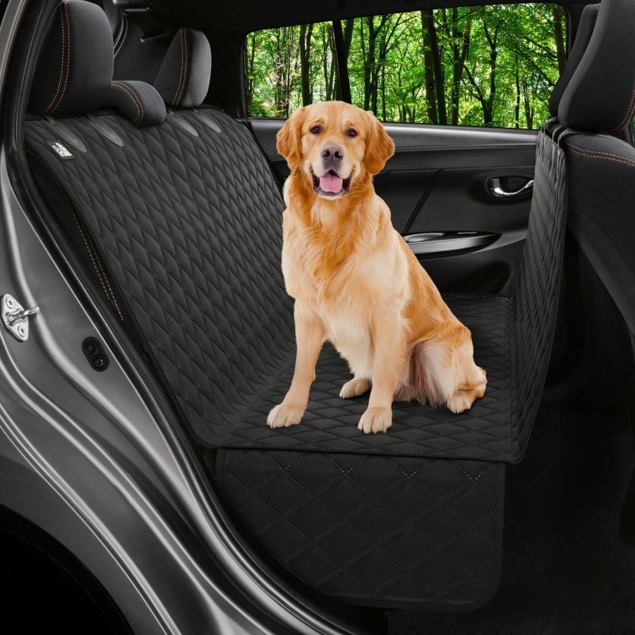 YVDKL Pet Car Rear Seat Cover, Waterproof Hammock Style Design, Suitable For Cars, SUVs, And Trucks, Anti Slip Rear Seat Cover, Heavy-Duty Pet Hammock Style Seat Protection Pad, Easy To Install And Cl