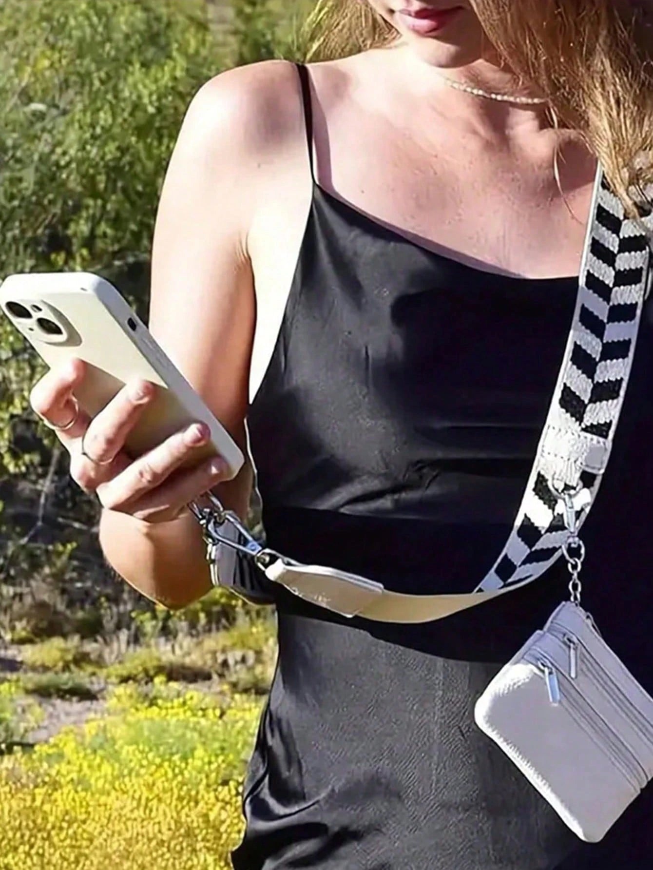 Zipper Pocket Phone Lanyard, Anti-Drop Phone Case, With Zipper Lanyard, Card Slots, Adjustable Crossbody Phone Lanyard, Crossbody Phone Lanyard, Can Be Worn On Shoulder Or Wrist. Gift For Mother, Fami